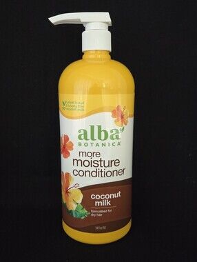 Alba Botanica More Moisture Conditioner Coconut Milk for Dry Hair 34 fl oz